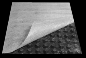 Шиповидная геомембрана с термоскрепленным геотекстилем Drenfol 500+110