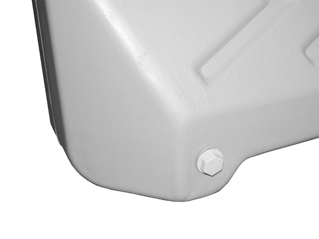 Барьер дорожный пластиковый, с защитой от ультрафиолета, для организации дорожного движения, белый (1200x400x800mm)