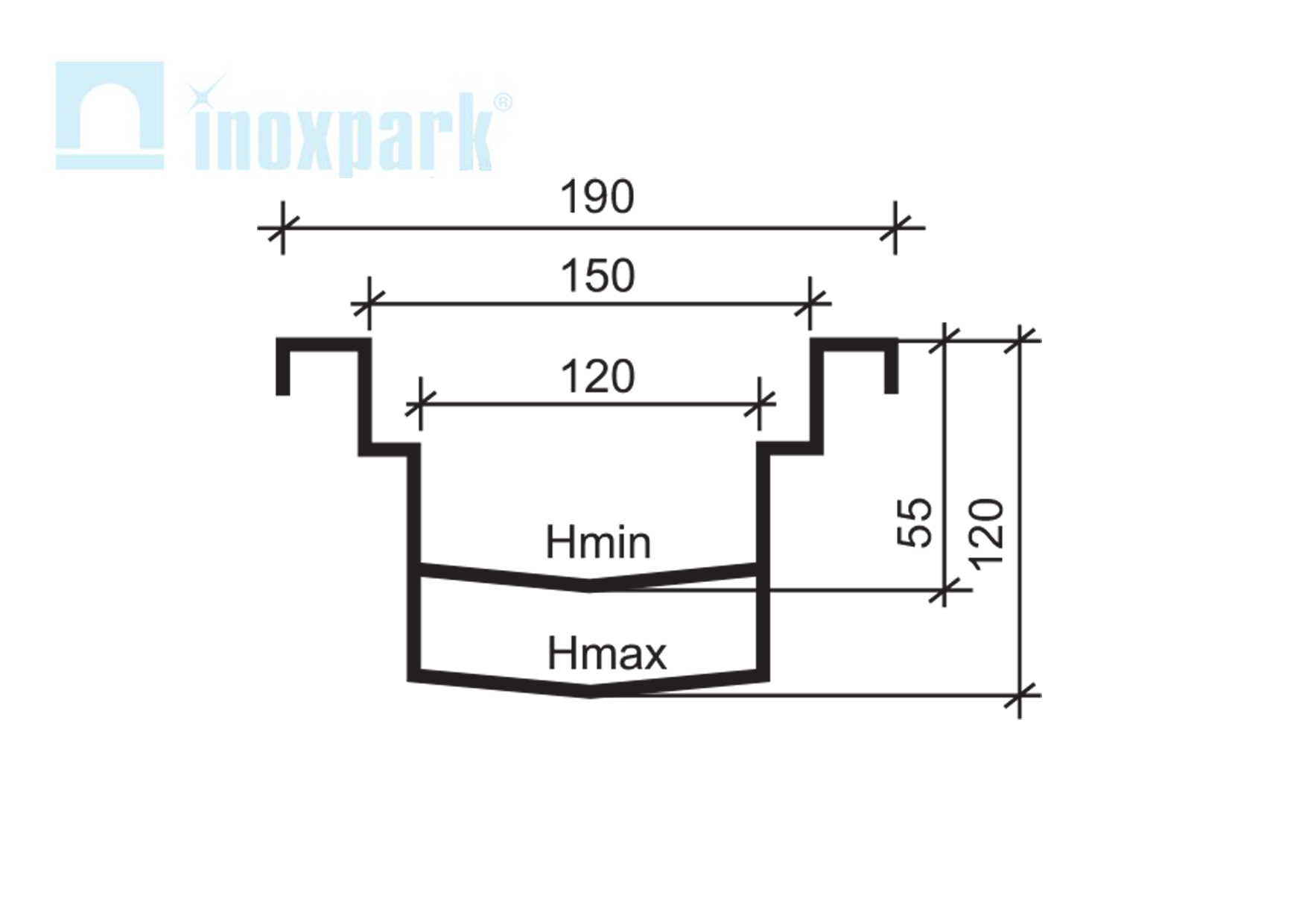 Водоотводные лотки Евро 120