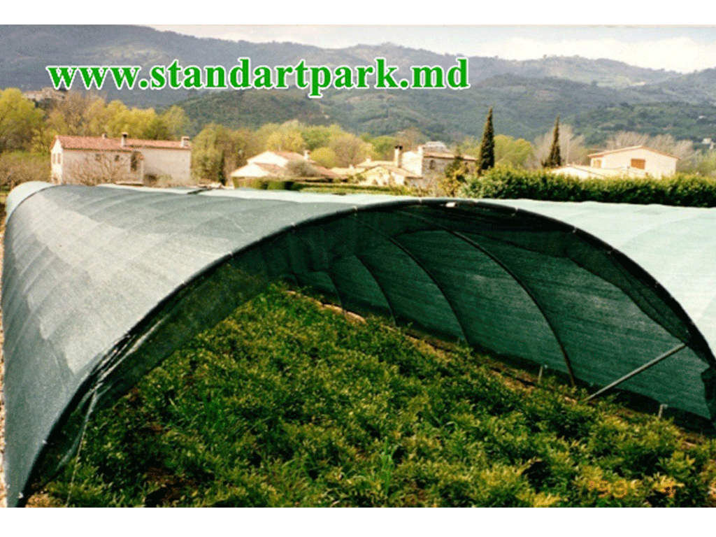 Сетка затеняющая зеленая, Elite 85гр/м2 (6м x 50м), затенение 90%