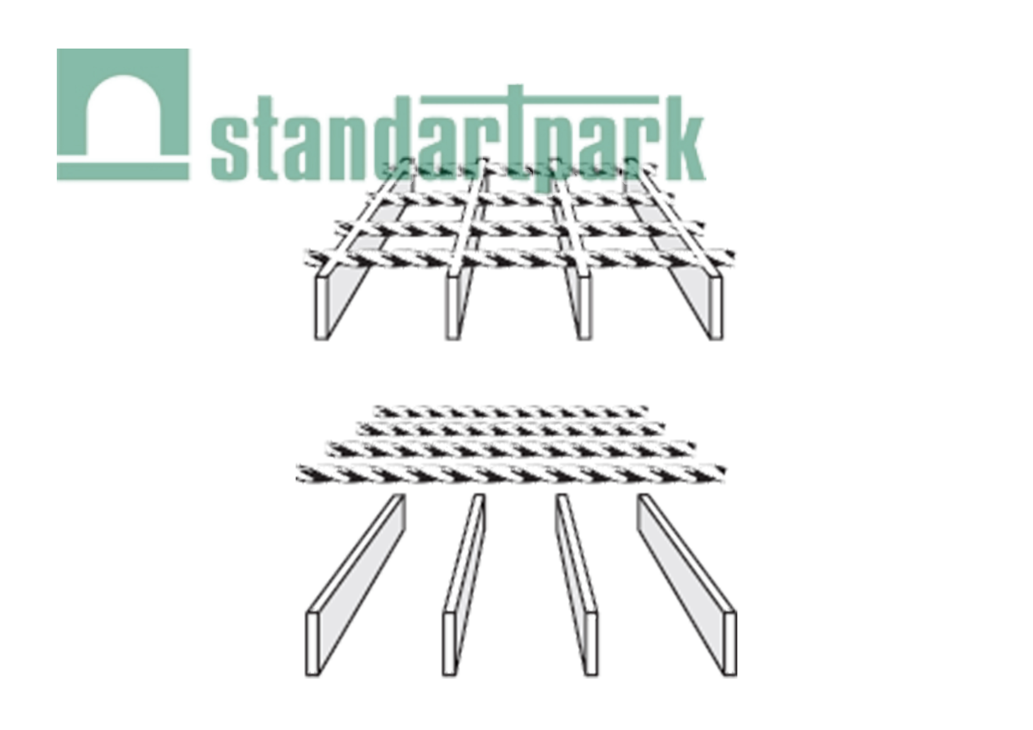 Сварной решетчатый настил с ячейкой 34x38 мм