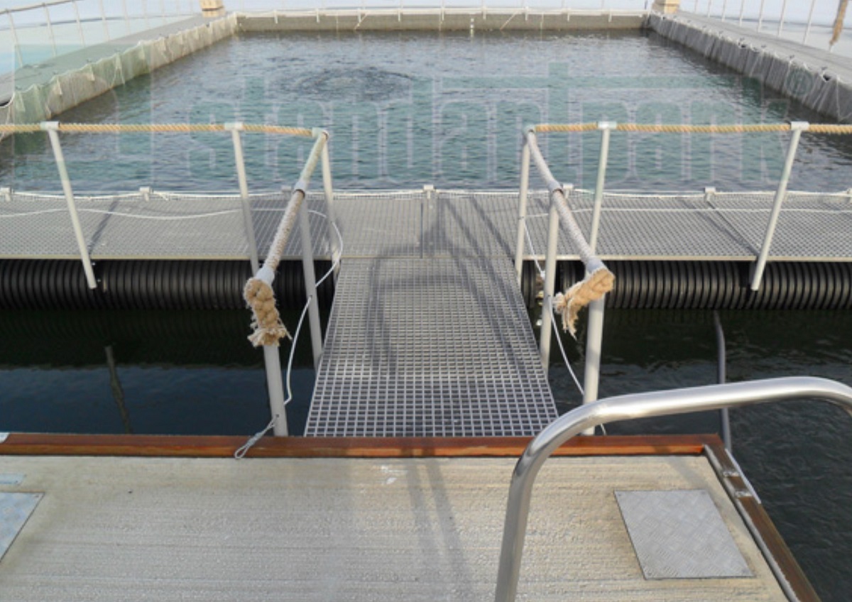 Сварной решетчатый настил с ячейкой 34x38 мм