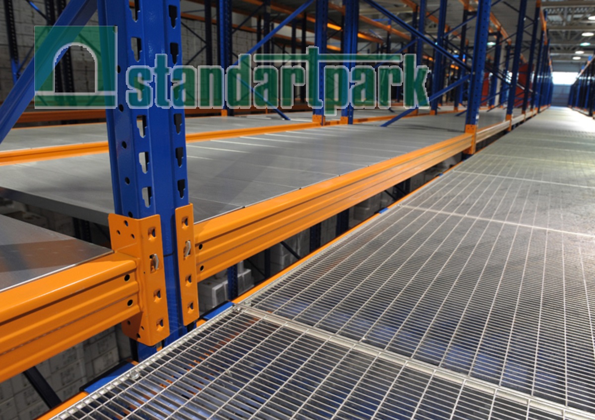 Прессованный решетчатый настил с ячейкой 66х11 мм