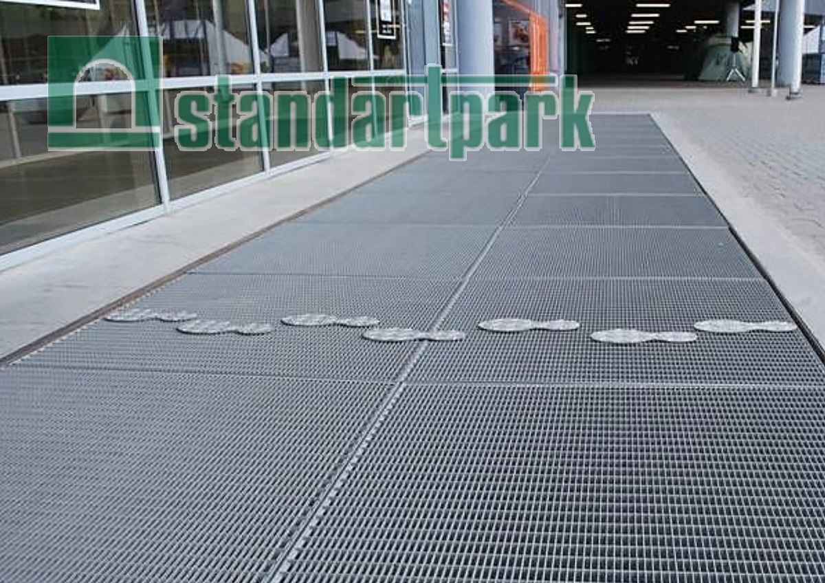 Прессованный решетчатый настил с ячейкой 66х11 мм