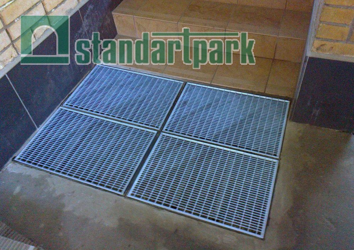 Прессованный решетчатый настил с ячейкой 66х11 мм