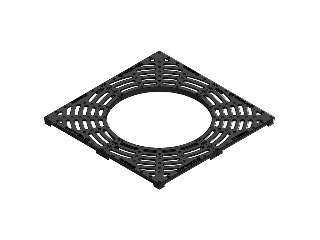 Приствольная решетка, чугунная (770x770x35мм)