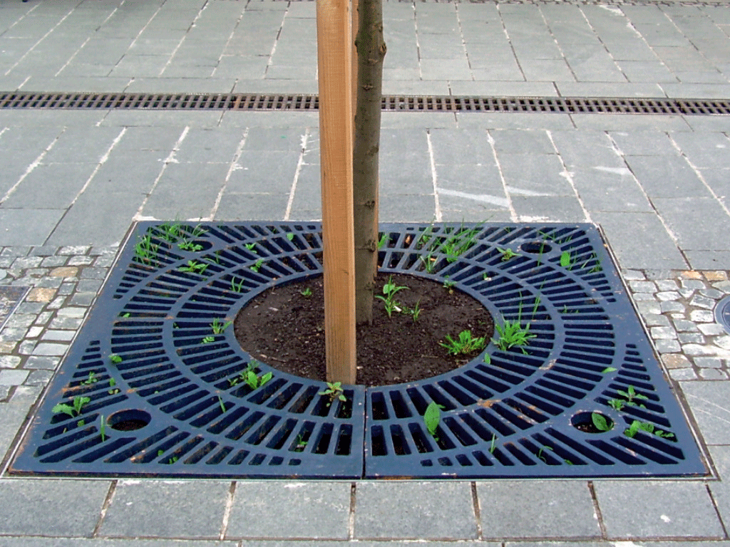 Приствольная решетка, чугунная (770x770x35мм)