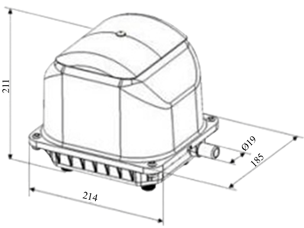 Компрессор SECOH, JDK-S-120 производительность Q=120л/мин, для СБО и септика