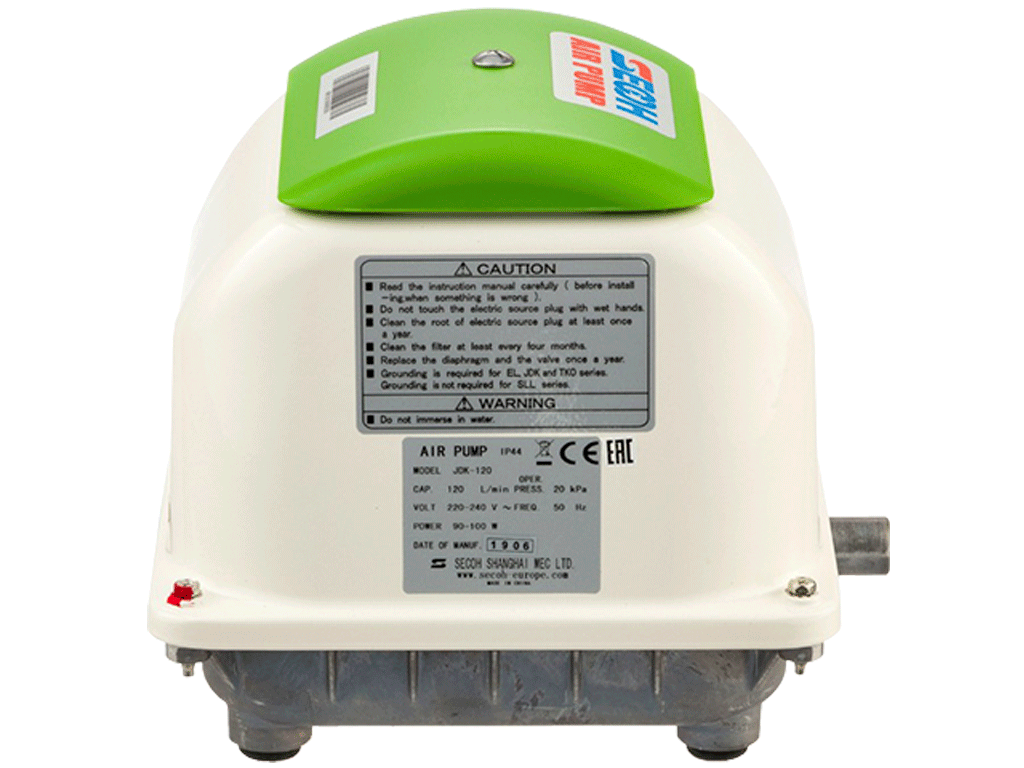 Компрессор SECOH, JDK-S-120 производительность Q=120л/мин, для СБО и септика