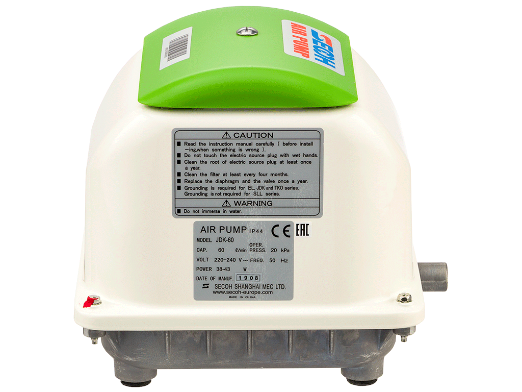 Компрессор SECOH, JDK-S-60 производительность Q=60л/мин, для СБО и септика