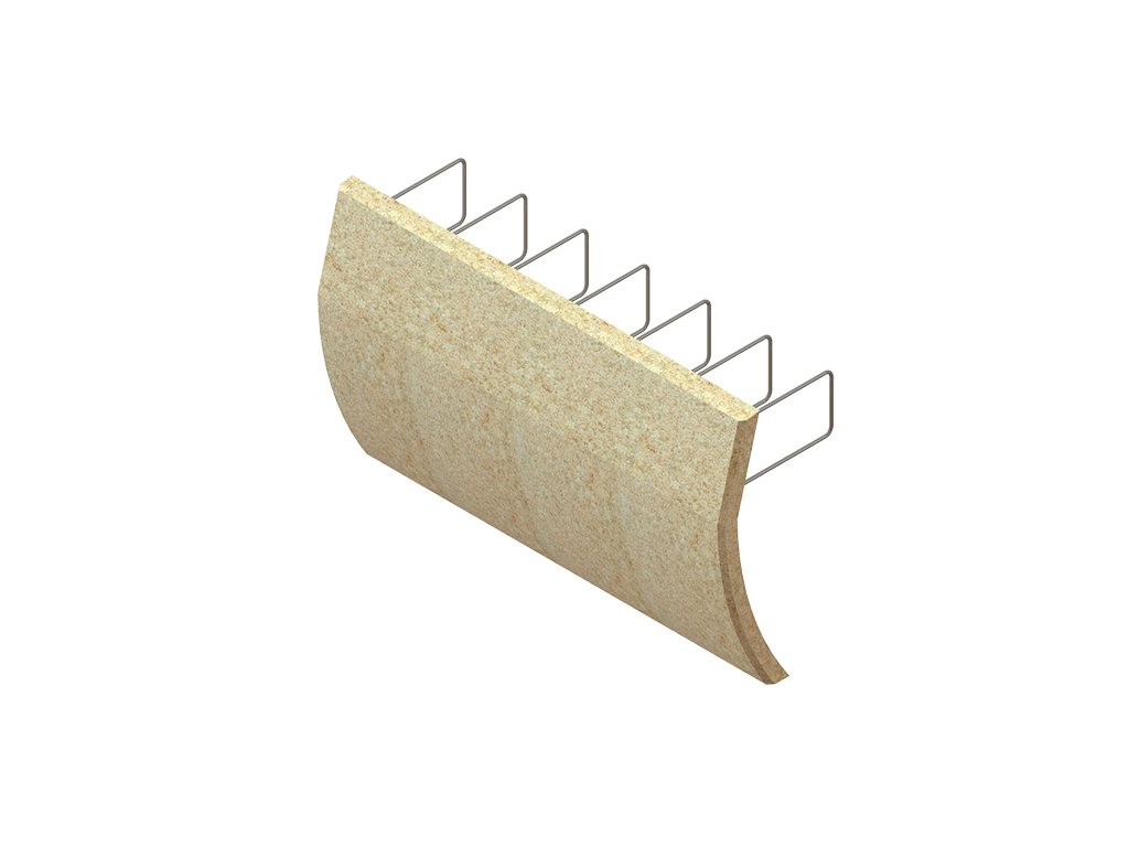 Cornișă pentru poduri (tip radială), din polimerbeton (1000x600x40mm)