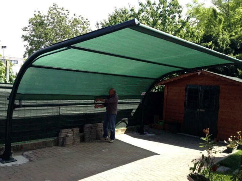 Сетка затеняющая зеленая пакет 2Х5м, Optima 55гр/м2, затенение 75%, S=10 м2