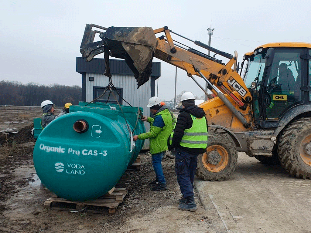 Statie de epurare biologica VODALAND pentru ape uzate menajere, Organic ProCAS-12, debit 12,0m3/24ore