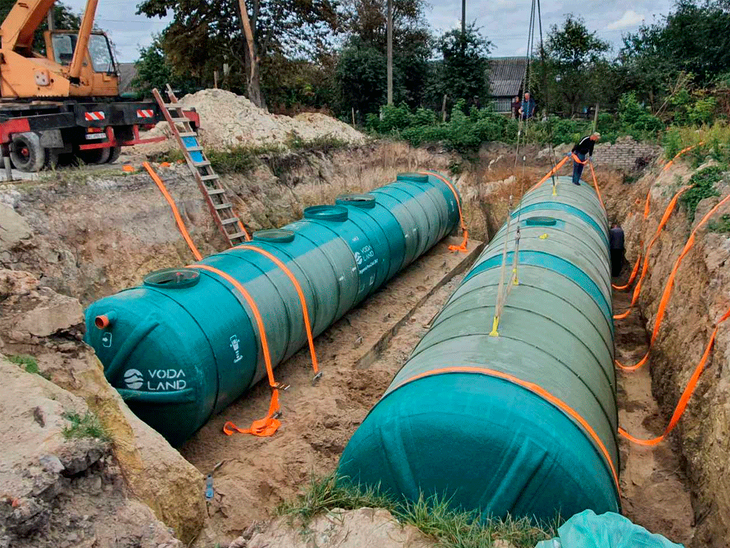 Statie de epurare biologica VODALAND pentru ape uzate menajere, Organic ProCAS-35, debit 35,0m3/24ore