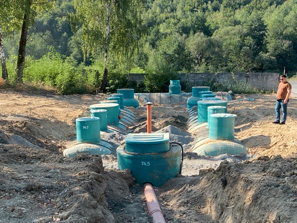 Statie de epurare biologica VODALAND pentru ape uzate menajere, Organic ProCAS-35, debit 35,0m3/24ore