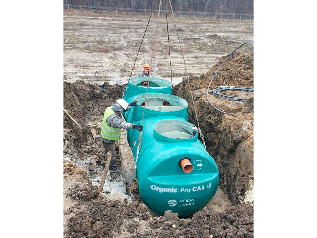 Statie de epurare biologica VODALAND pentru ape uzate menajere, Organic ProCAS-50, debit 50,0m3/24ore