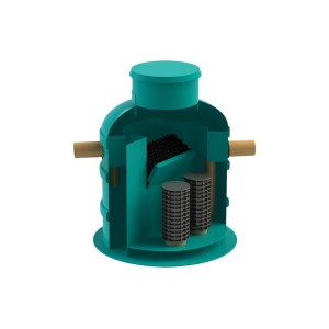 Сепаратор нефтепродуктов и взвешенных веществ Vodaland OilPro200-3/15, производительность Q=3,0 л/с, с внутренним байпасом Q=15,0 л/с