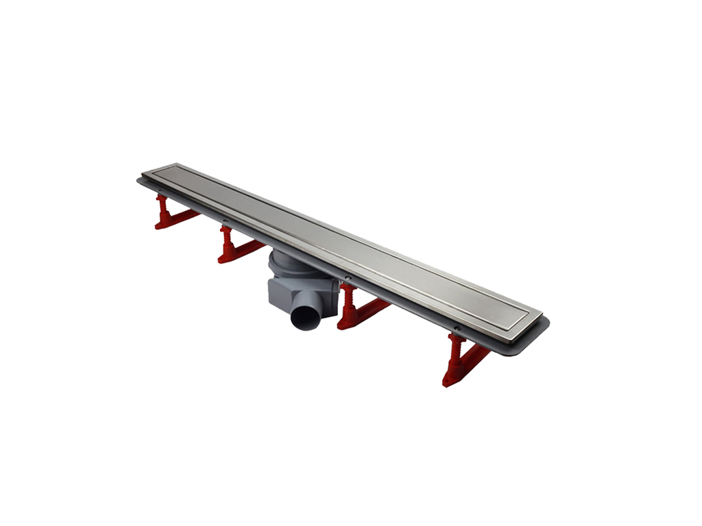 Rigola pentru duș cu gratar inox, Premium Line 550, (550x120x66-105mm)