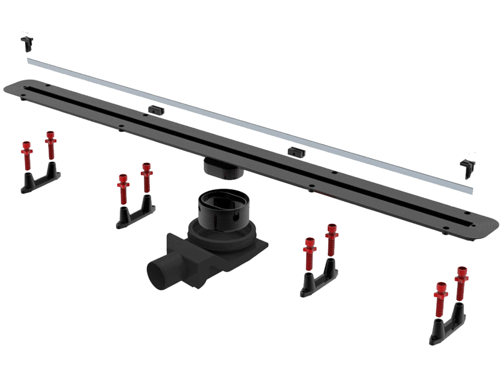 Rigola pentru duș cu fantă, Slim Line 550, (550x100x85-120mm)