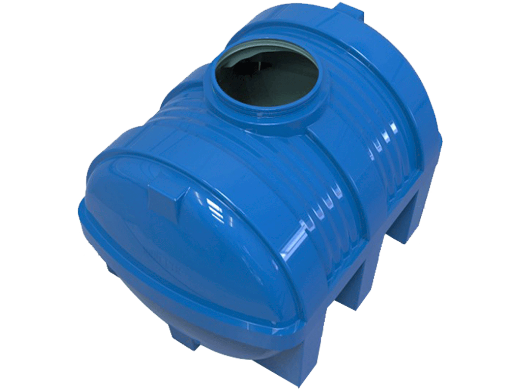 Rezervor din plastic, dublu strat, pentru apa potabila volum 1000 litri, orizontal (1400x1040x1050)