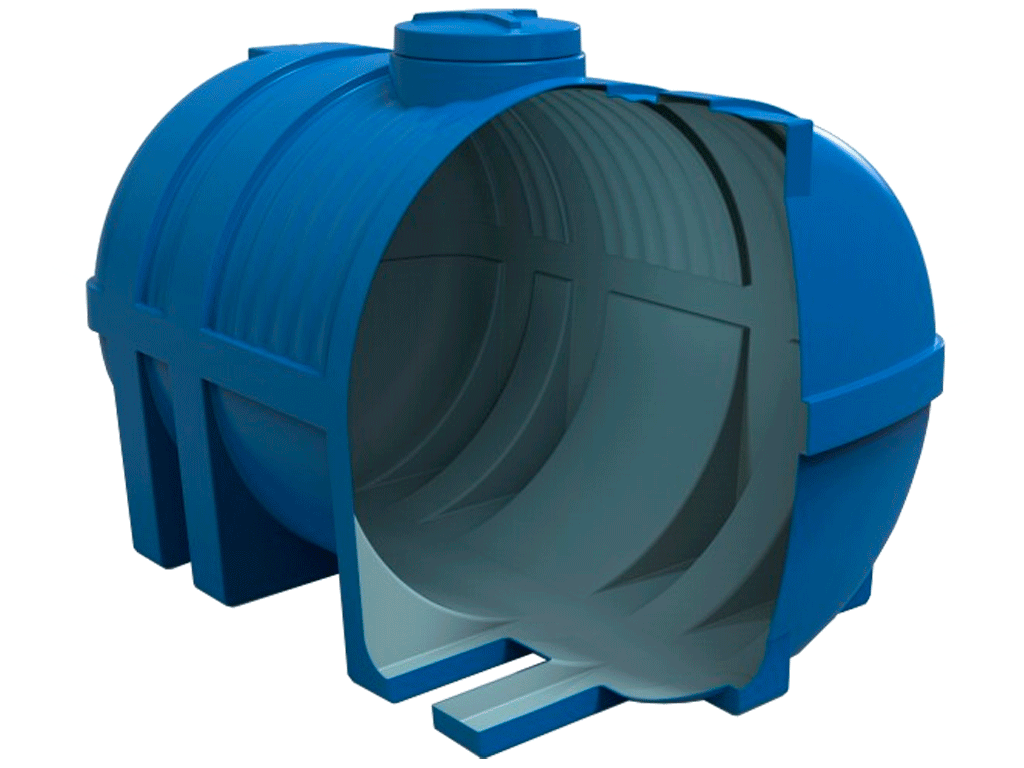 Rezervor din plastic, dublu strat, pentru apa potabila volum 3000 litri, orizontal (1900mmx1500mmxH1520mm)