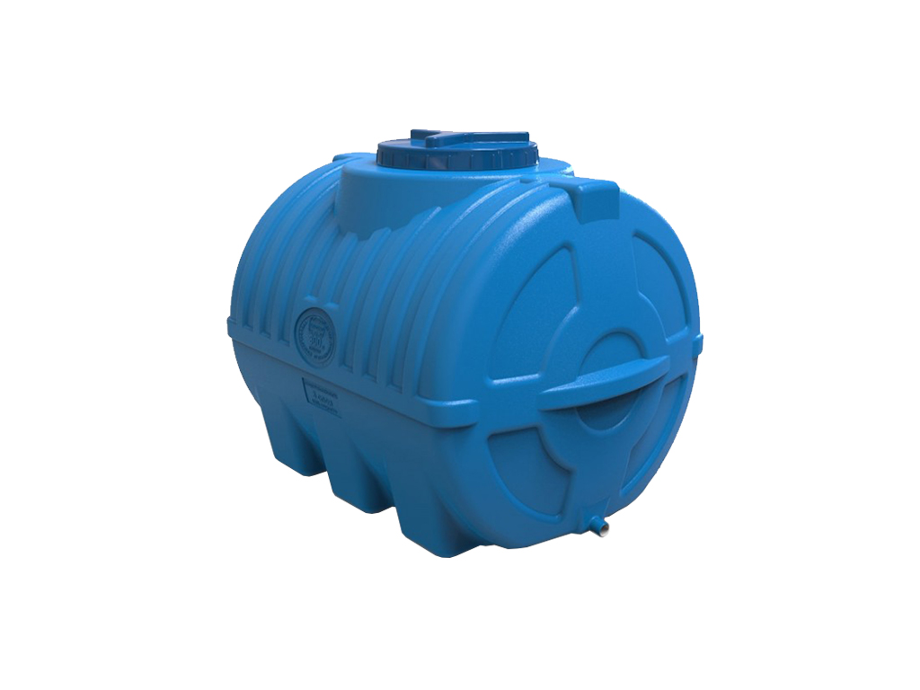 Rezervor din plastic, triplu strat, pentru apa potabila volum 300 litri, orizontal (1000x700x780mm) cu filet D=25mm