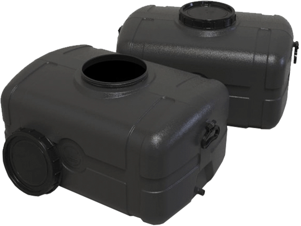 Емкость 105 литров пластиковая техническая, с резьбой под кран Д=15мм (750x480x400)