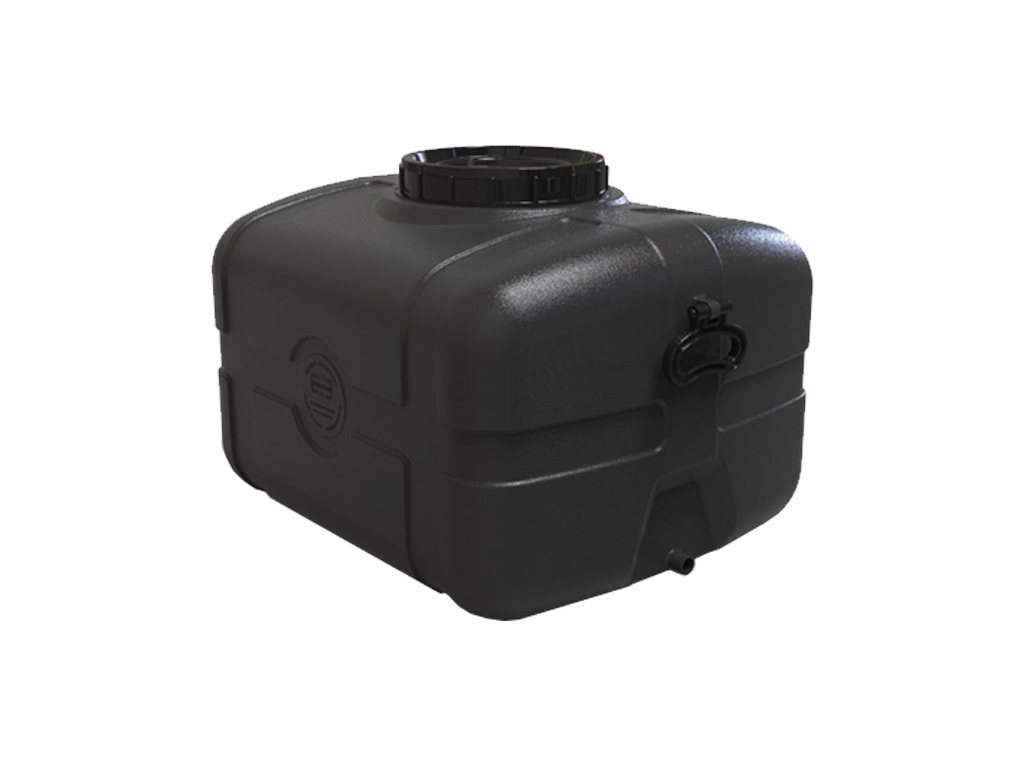 Rezervor din plastic pentru apa tehnica volum 125 litri, rectangular (750x510x450) cu filet D=15 mm