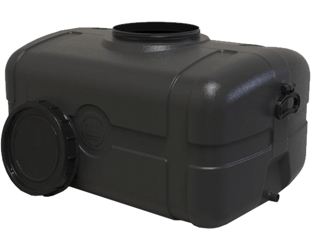 Rezervor din plastic pentru apa tehnica volum 125 litri, rectangular (750x510x450) cu filet D=15 mm