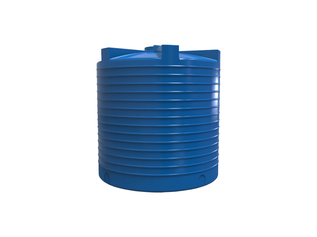 Rezervor din plastic, dublu strat, pentru apa potabila volum 10000 litri, vertical (D2420xH2600mm)