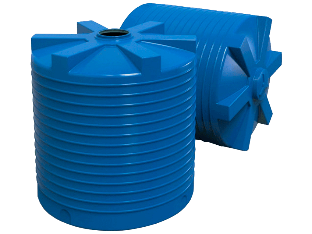 Rezervor din plastic, dublu strat, pentru apa potabila volum 10000 litri, vertical (D2420xH2600mm)