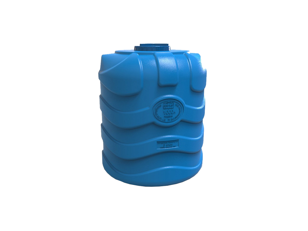 Rezervor din plastic, dublu strat, pentru apa potabila volum 1000 litri, vertical (D1100xH1280mm)