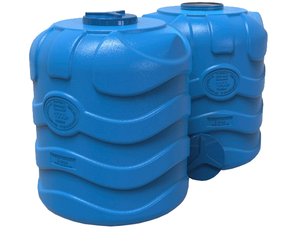 Rezervor din plastic, dublu strat, pentru apa potabila volum 1000 litri, vertical (D1100xH1280mm)