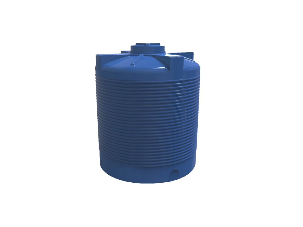 Rezervor din plastic, dublu strat, pentru apa potabila volum 2000 litri, vertical (D1350xH1600mm)