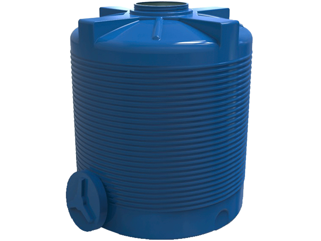 Rezervor din plastic, dublu strat, pentru apa potabila volum 2000 litri, vertical (D1350xH1600mm)