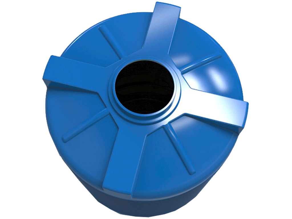 Rezervor din plastic, dublu strat, pentru apa potabila volum 2000 litri, vertical (D1350xH1600mm)