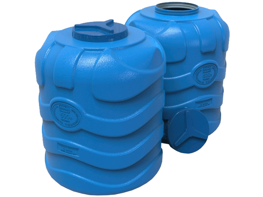 Rezervor din plastic, triplu strat, pentru apa potabila volum 500 litri, vertical (D860xH1000mm)