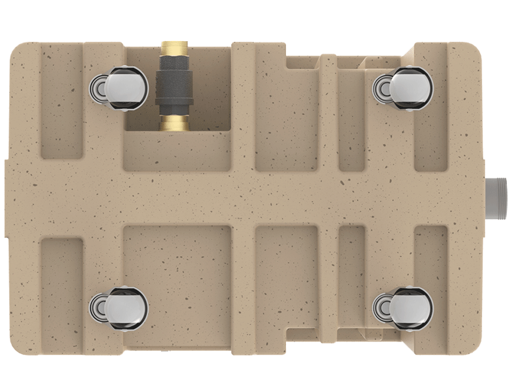 MINI SEPARATOR DE GRASIMI SUB CHIUVETA DIN PLASTIC, Q=0,5 l/sec