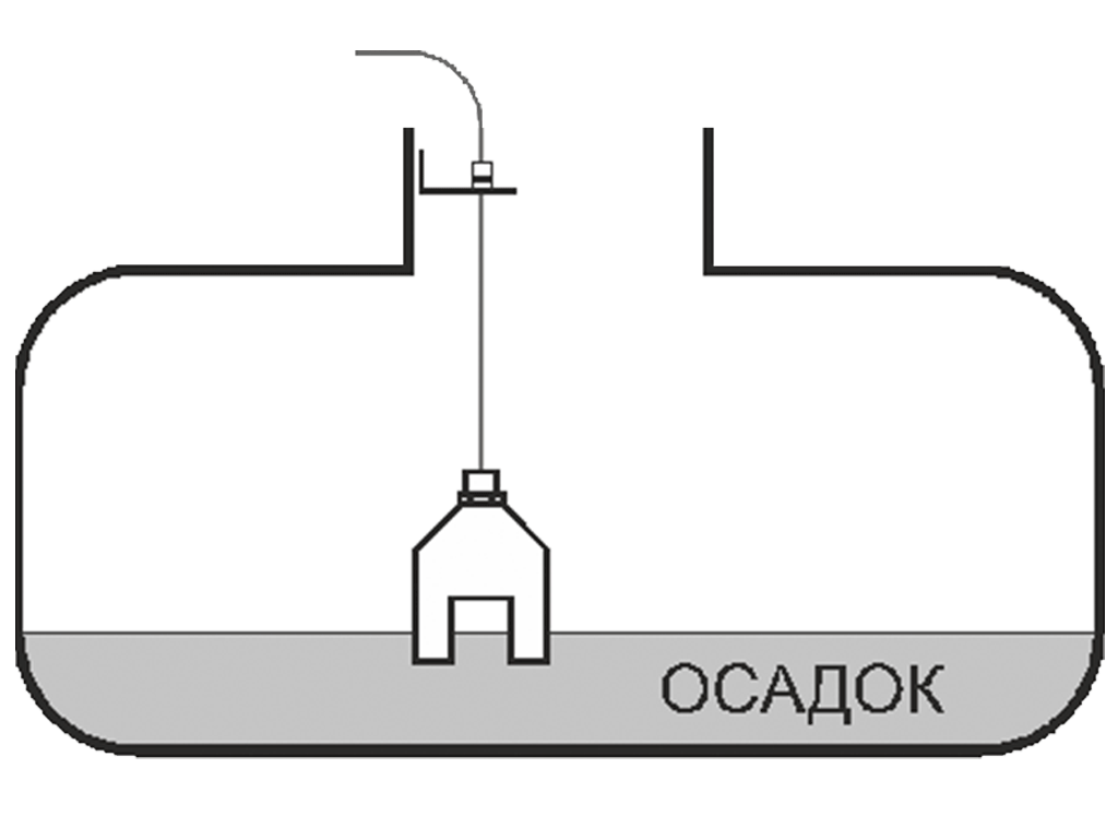 Датчик уровня песка (взвесей), для сепараторов жира и нефтепродуктов