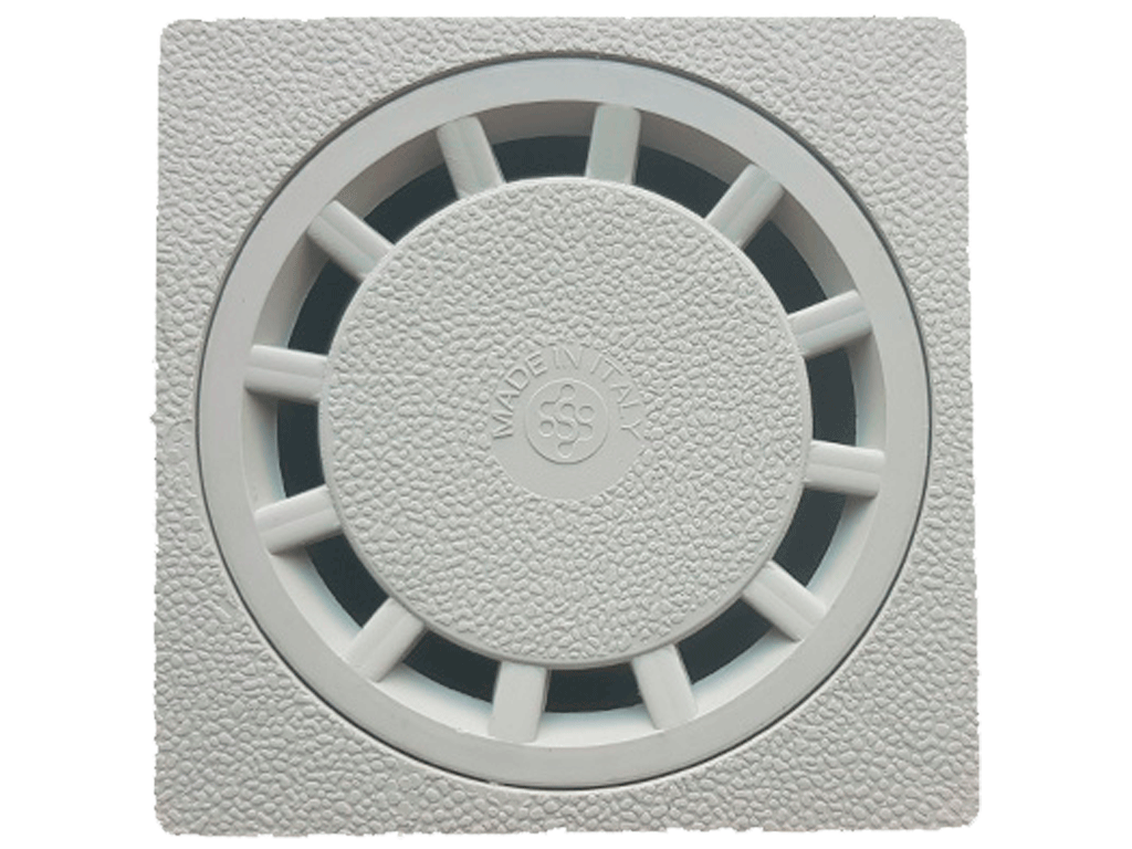 Trap pentru baie PP cu gratar PP 100x100x46mm, cu iesire verticala D=32/40mm