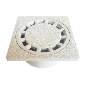 Трап для душа ПП с решеткой ПП 300x300x104 с вертикальным выпуском D=80/100/110mm.