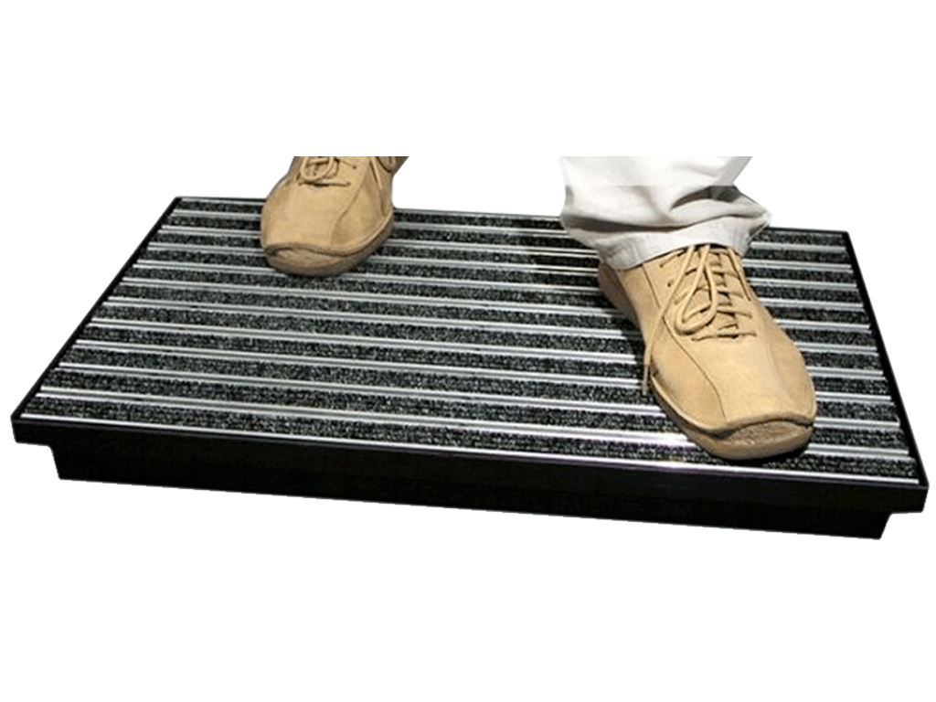 Stergator de picioare cu cuva din plastic STEP, ''CITY'' TEXTIL (600x400xH70mm)