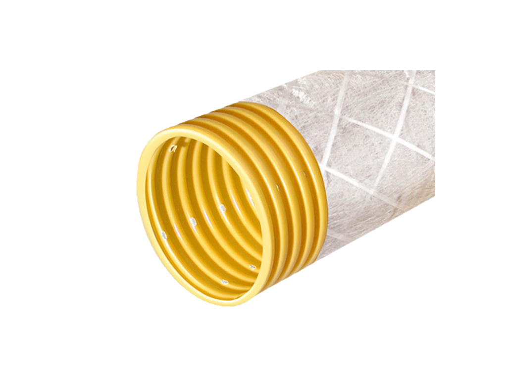 Труба дренажная с фильтром из геотекстиля Д110 мм SN4, рулон 50м