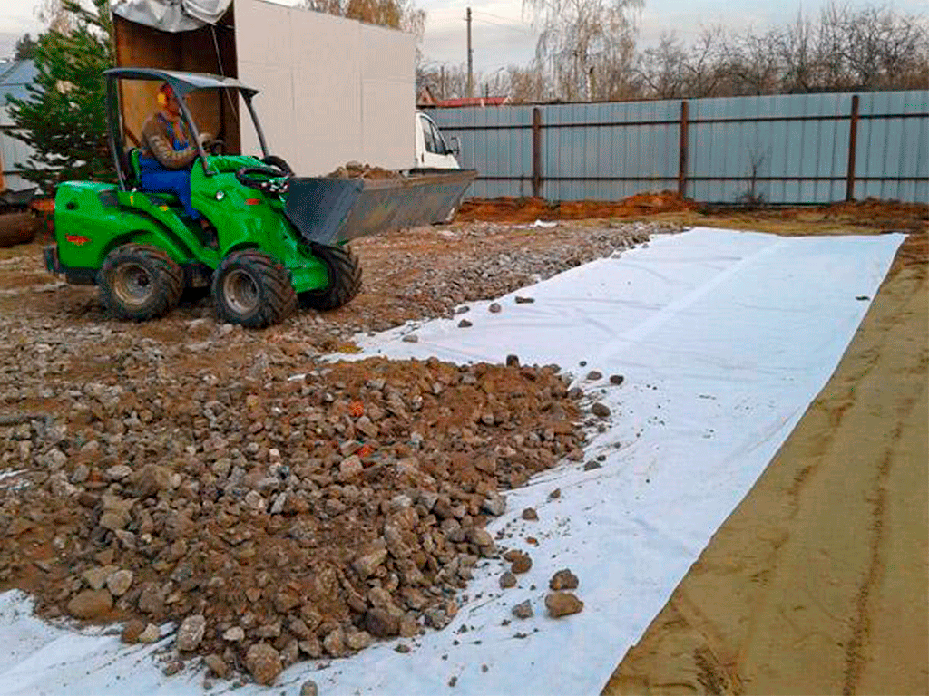 Geotextil interțesut TERAFORT PES100, densitatea 100gr/m2 (rola 2x50m)