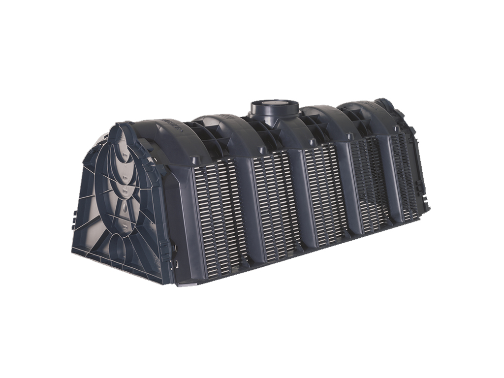 Tunel de drenaj DS-300 (1160x800x510) cu volum W=300l dotat cu set din 2 placi de capat