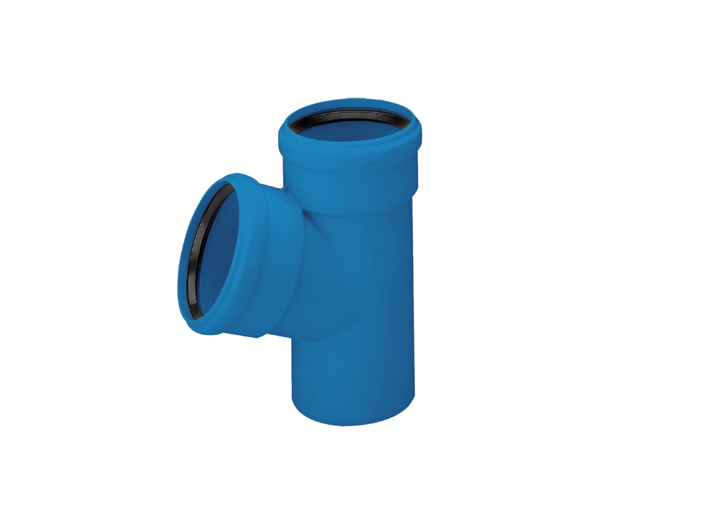 Тройник, ПП, D110x110мм, на 67 градусов, шумопоглощающий, для труб D110 использованных в внутренней канализации