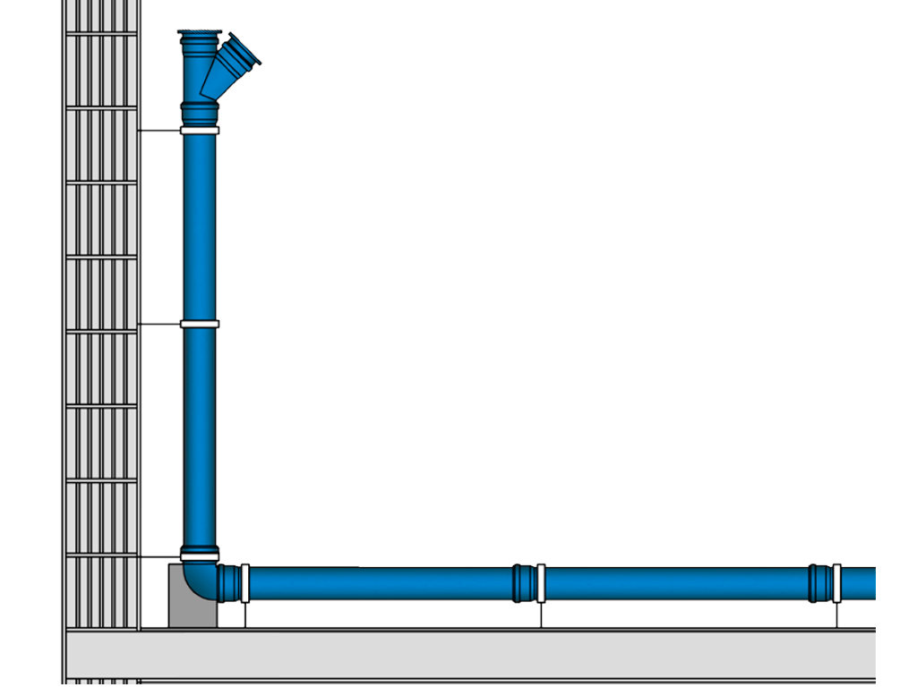 Заглушка ПП, D110мм, шумопоглощающая, для труб D110 использованных в внутренней канализации