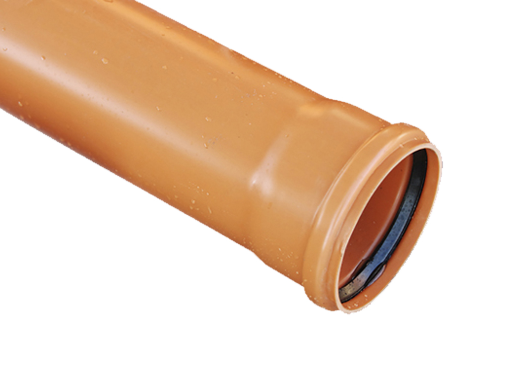 Труба ПВХ наружной канализации SN4 d110x3,2 L=3000 мм, многослойная