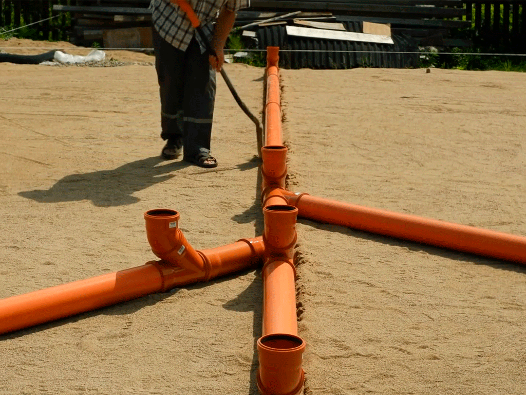 Труба ПВХ наружной канализации SN4 d110x3,2 L=6000 мм, многослойная