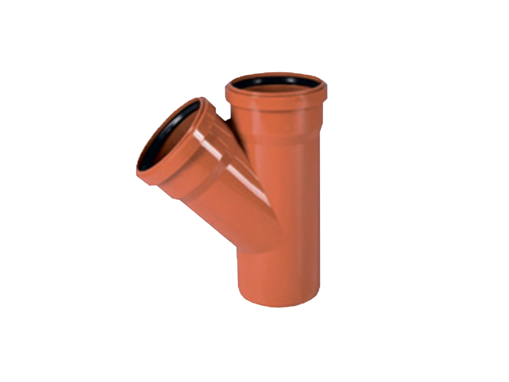 Тройник ПВХ DN 160 x 160 x 45 градусов